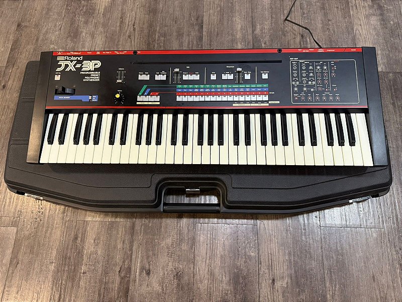 g*h様 Roland ローランド JX-3P ハードケース付 Sintetizador Polifônico Vintage Roland JX 3P + Hard Case - Produto