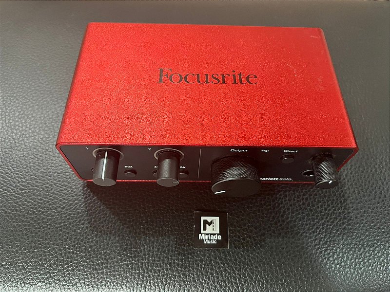 Interface de Áudio USB Focusrite Scarlett Solo 4th Gen - Produto