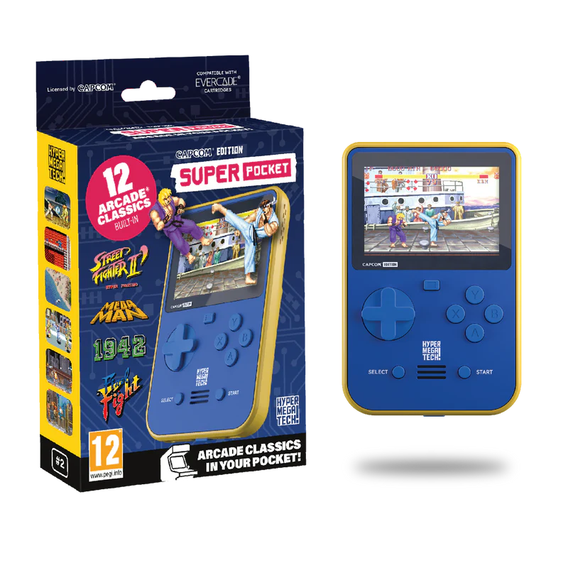 Console Portátil Super Pocket | Capcom | Evercade | Bitzz - Bitzz