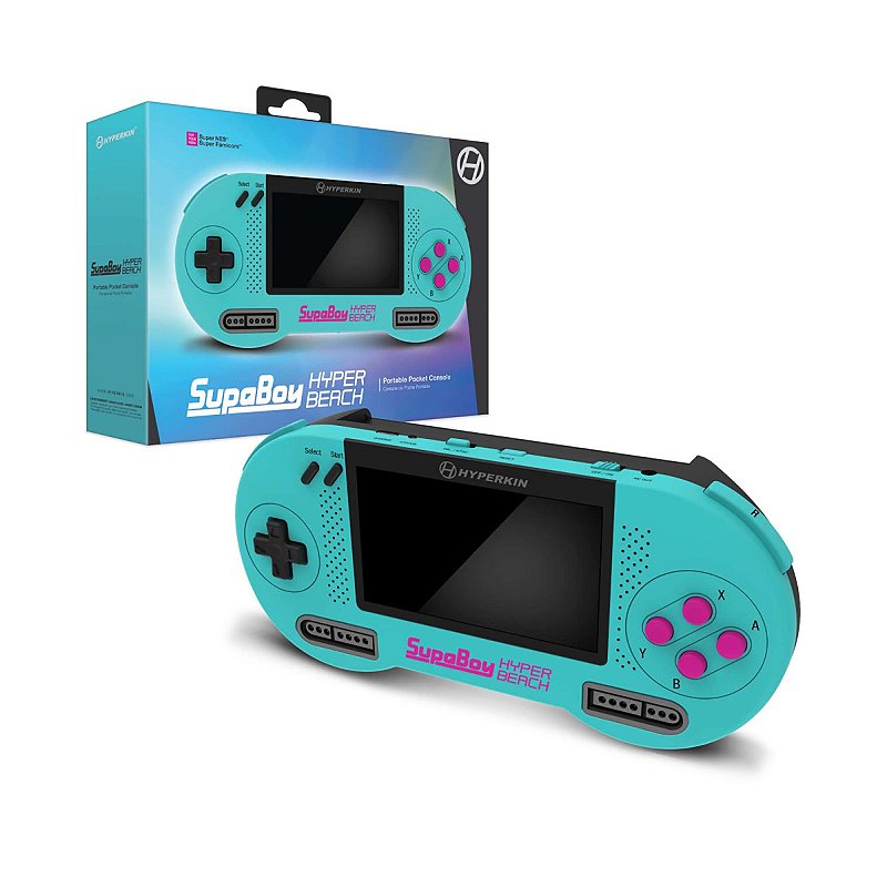 ゲーム ジャンク スパボーイ HYPERKIN SupaBoy 本体 Console Portátil Hyperkin SupaBoy (Hyper Beach) - Bitzz - Loja de