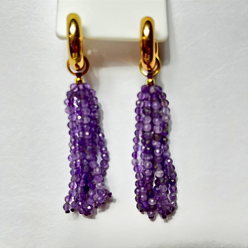 BRINCO CHUVA  AMETISTA