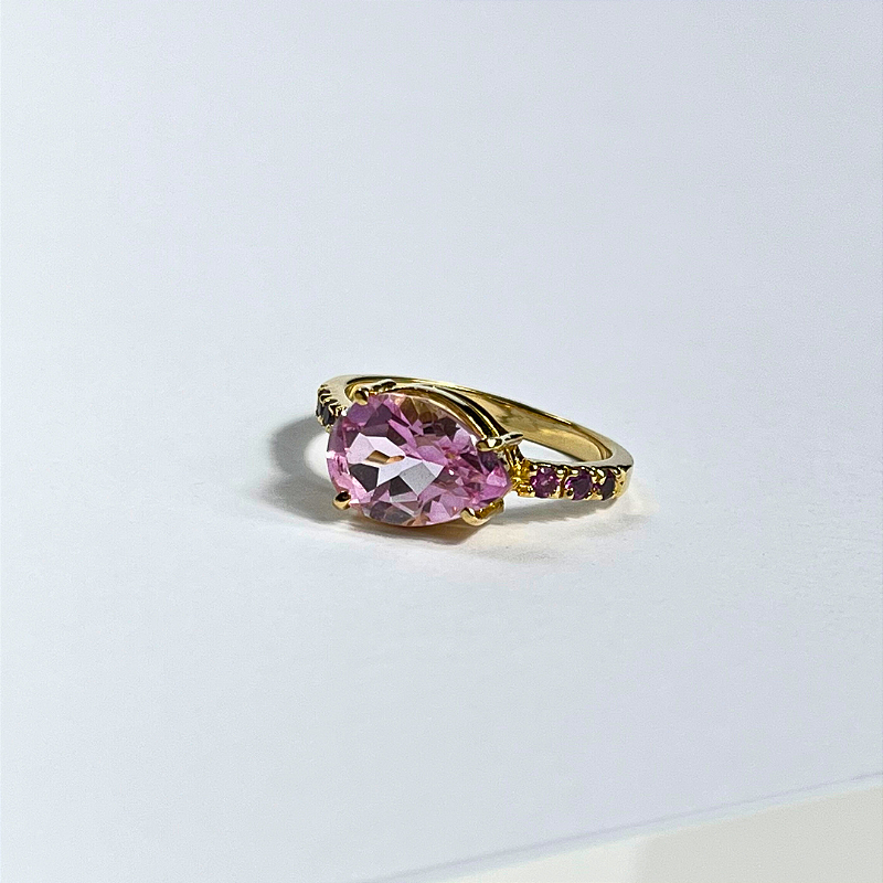 ANEL DAWN DROP TOPÁZIO RUBELITA e RODOLITA