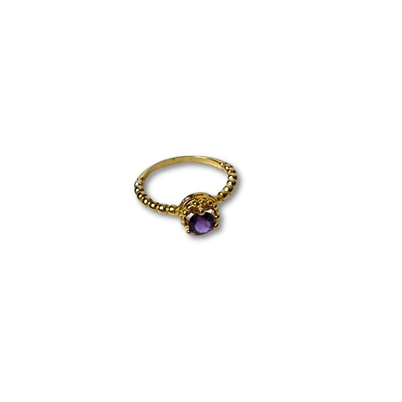 ANEL BOLINHAS AMETISTA