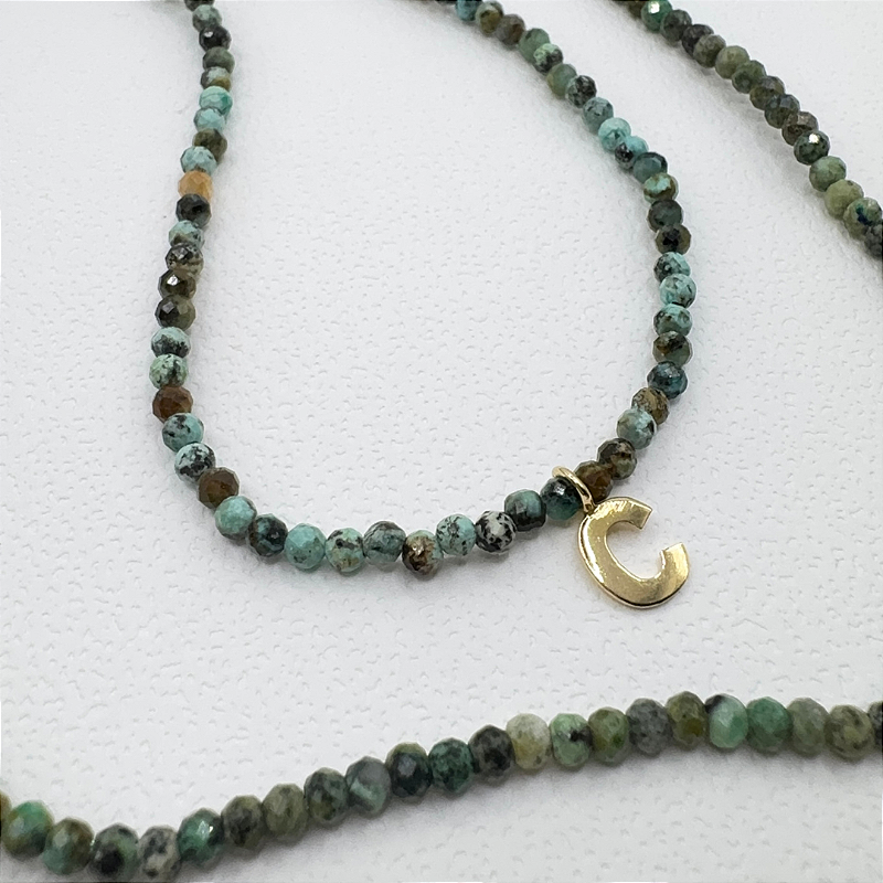 COLAR TURQUESA AFRICANA