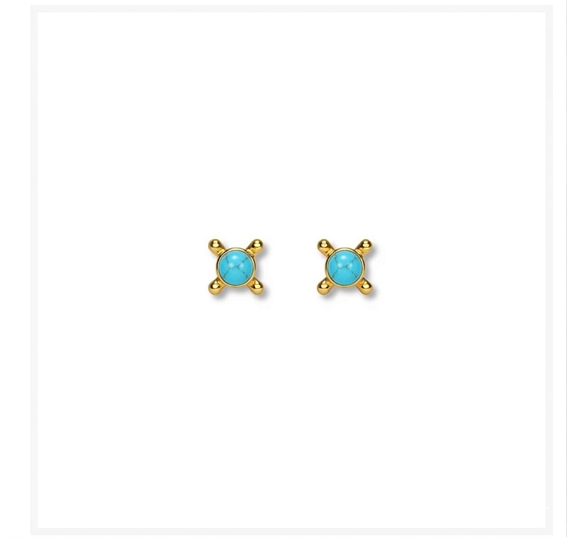 BRINCO MINIMAL TURQUESA