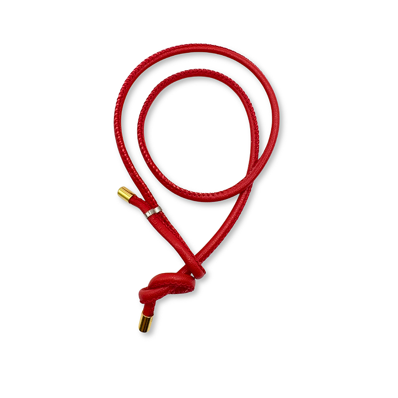 CHOKER COURO VERMELHA