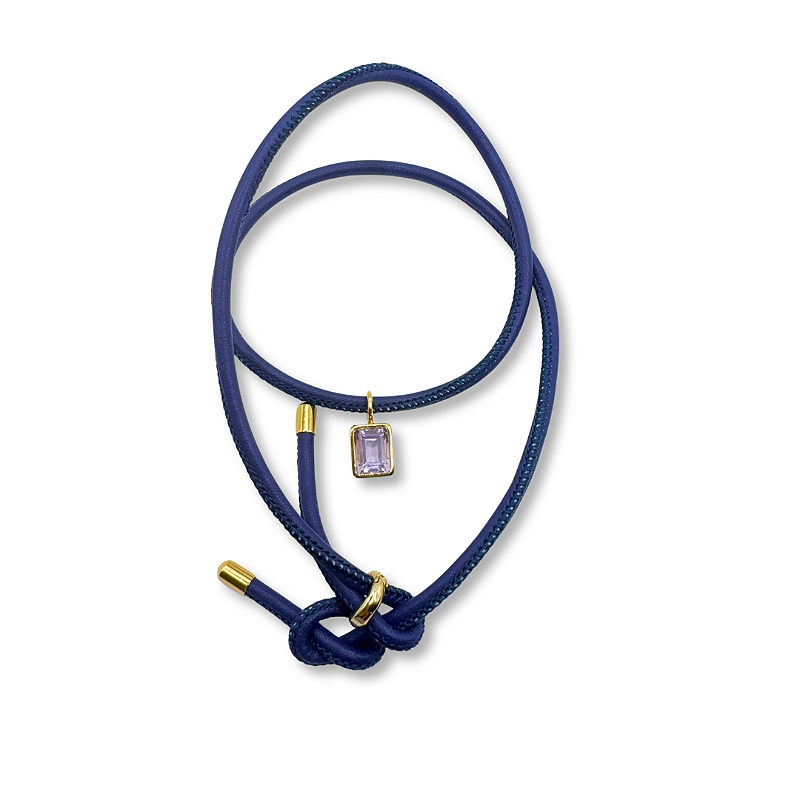 CHOKER BAGUETE AMETISTA