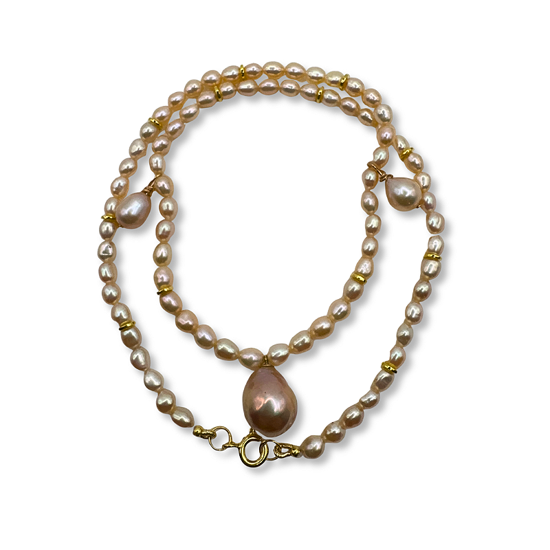 COLAR PÉROLA CHAMPAGNE