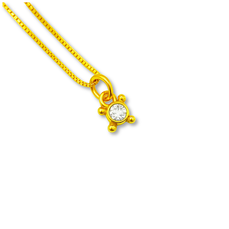 COLAR MINIMAL MOISSANITE