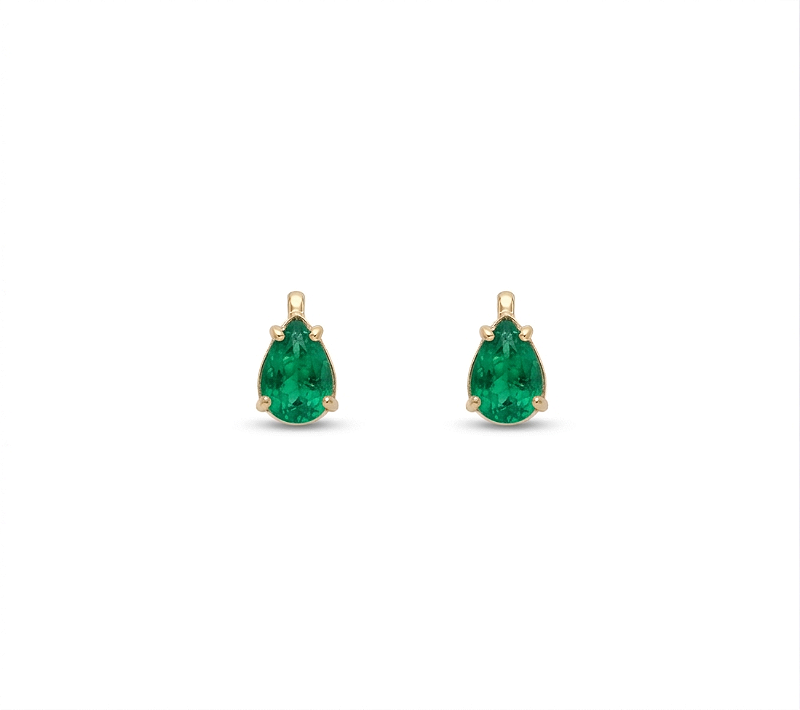 BRINCO MINIMAL DROP TURMALINA VERDE