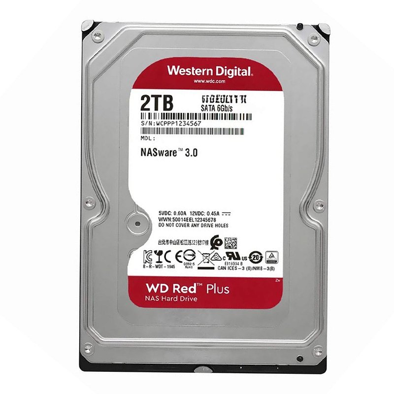 HD 2TB WD Red Plus NAS SATA 3 WD20EFPX - Crystal Informática