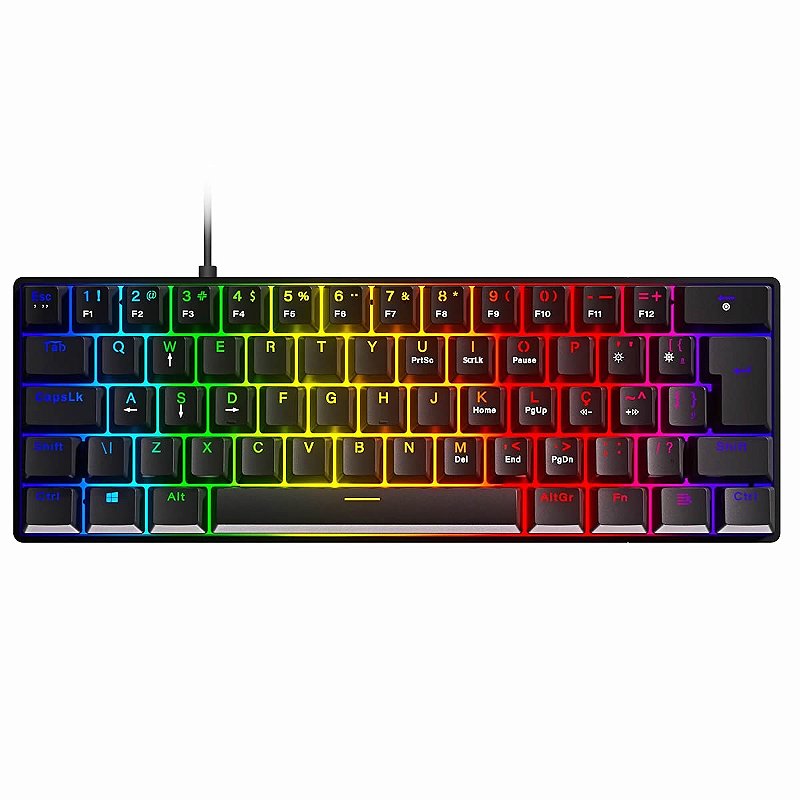Teclado mecânico RGB para jogos teclado-gamer-mec-nico-pcyes-