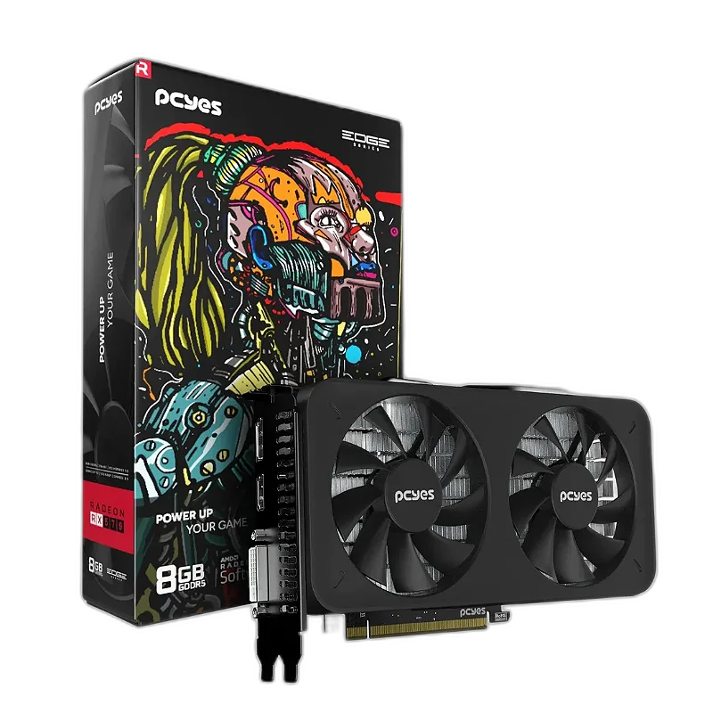 Gpu Pcyes Rx580 8gb Gddr5 256 Bits 3xdisplayport Placa De Vídeo RX