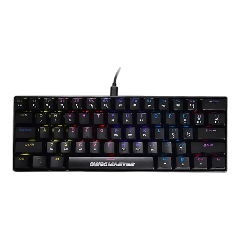 Teclado Gamer Mecânico K-mex Spectra Fury KBL88, LED, Switch Blue