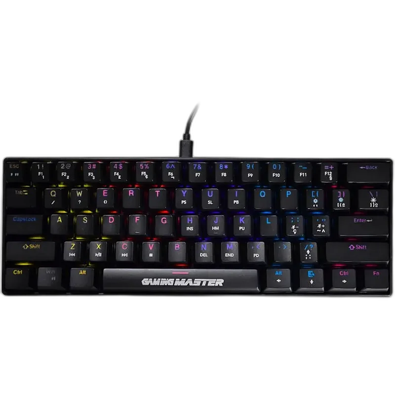 *kmk*様 Teclado Gamer Mecânico K-mex Spectra Fury KBL88, LED, Switch Blue