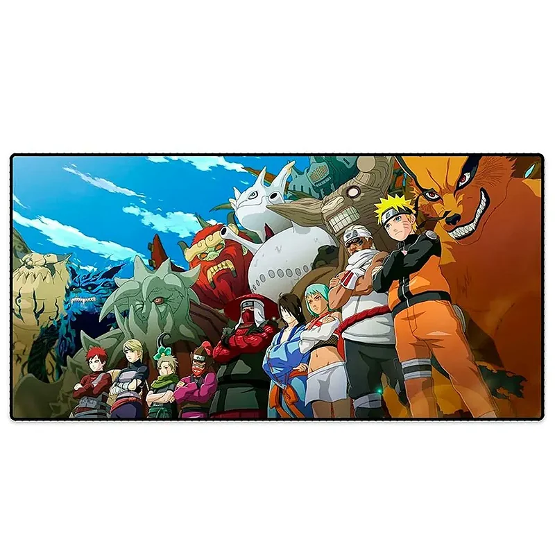 Mouse Pad Gamer Naruto Grande Exbom | 700x350mm Antiderrapante