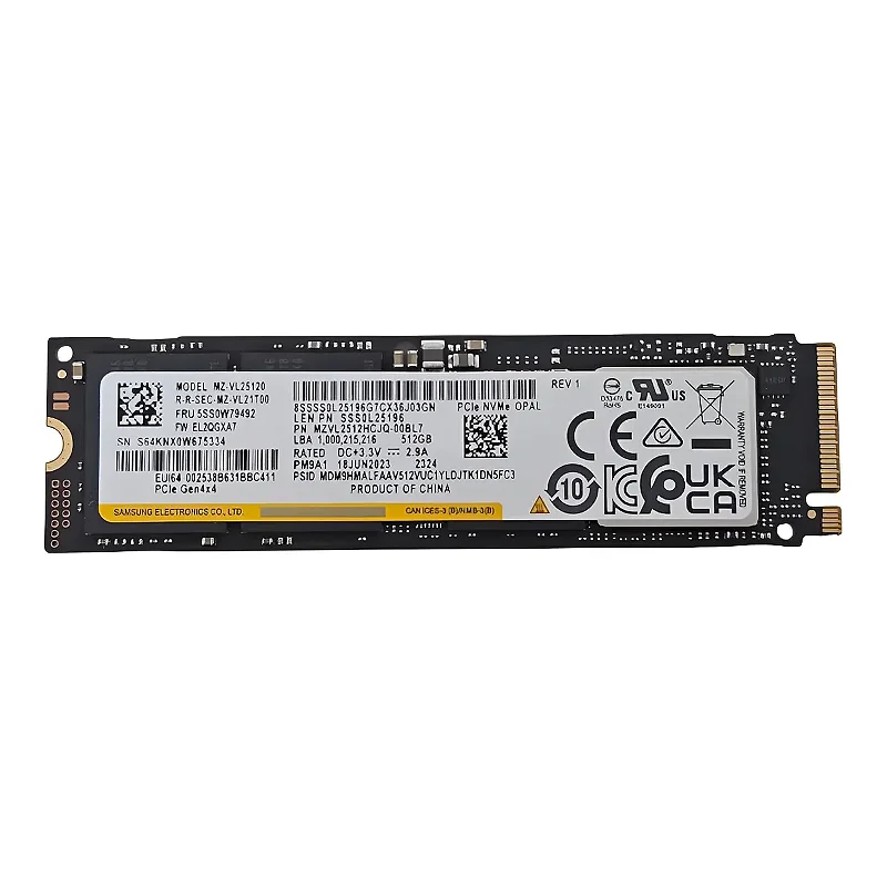 内蔵型SSD Samsung 512GB NVMe SSD PM981a SSD Samsung PM981a 512GB M.2 NVMe PCIe 3.0 x4 | 3500MB/s Leitura
