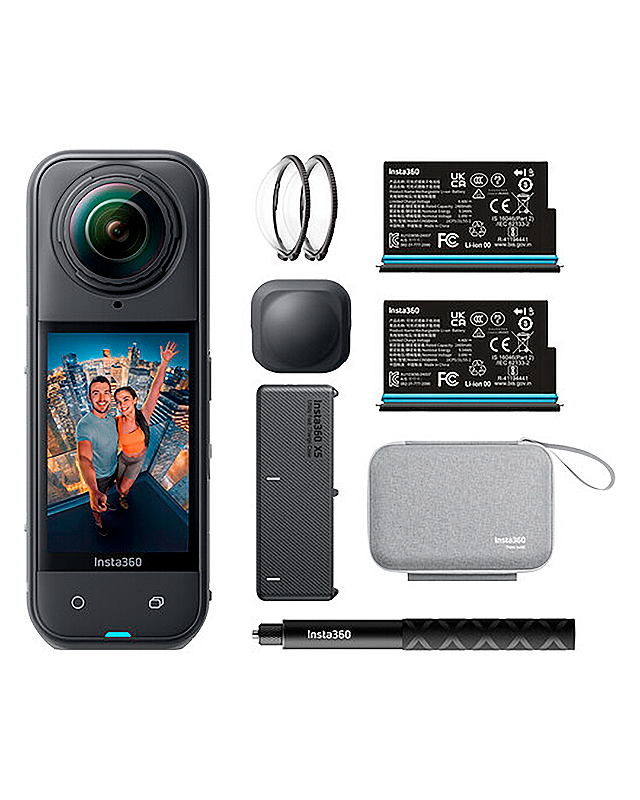Câmera de Ação Insta360 X5 8K Essencial Bundle - Mais Store