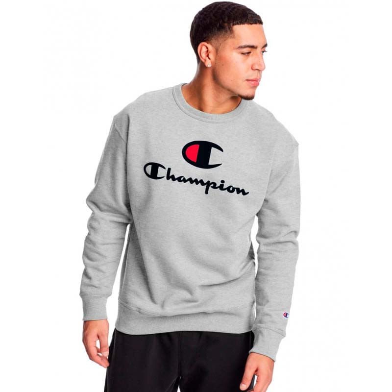Moletom Champion Blend Graphic Pullover Crewneck Heather