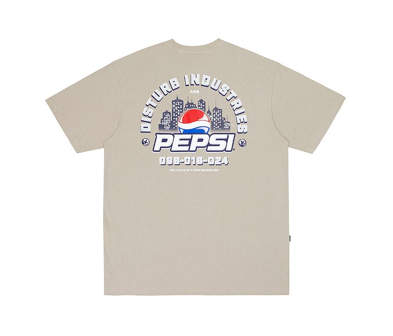 Camiseta Disturb x Pepsi City's Choice Tee in Beige - Store Pesadao