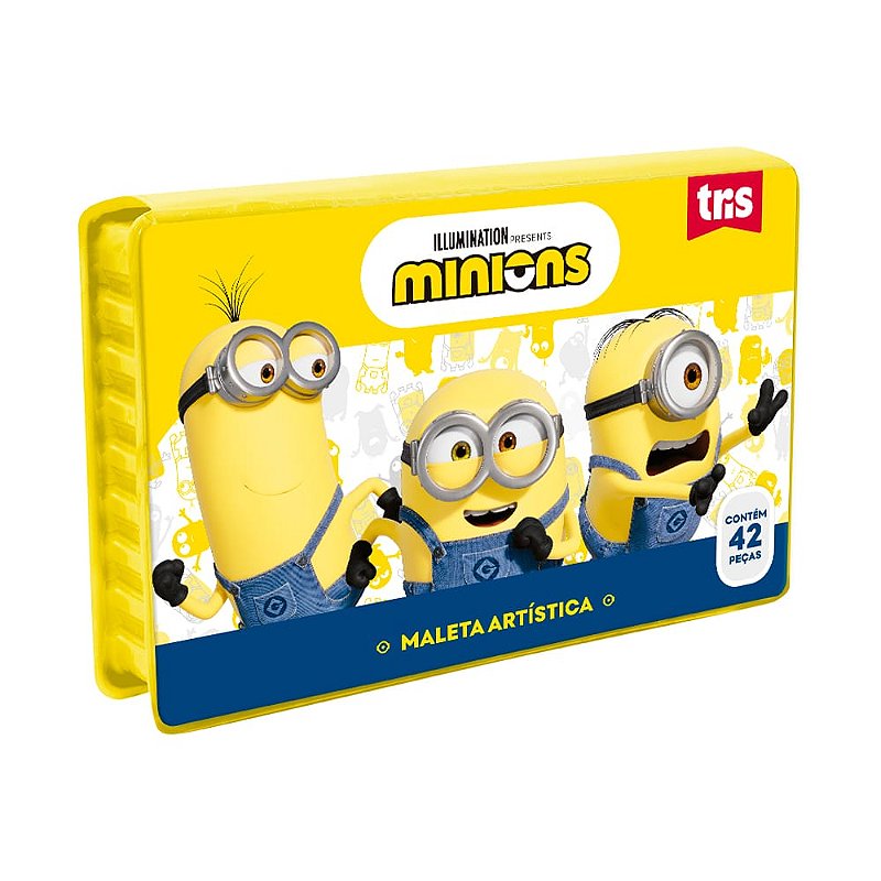 Maleta Artística Minions 42 Peças TRIS - Lofi
