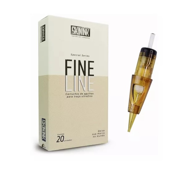 Caixa de cartucho skin ink/fine line tatto c/ 20un - Capitão James Supply