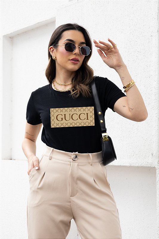 T-SHIRT PADRÃO GUCCI DTF - Dallas T-shirts