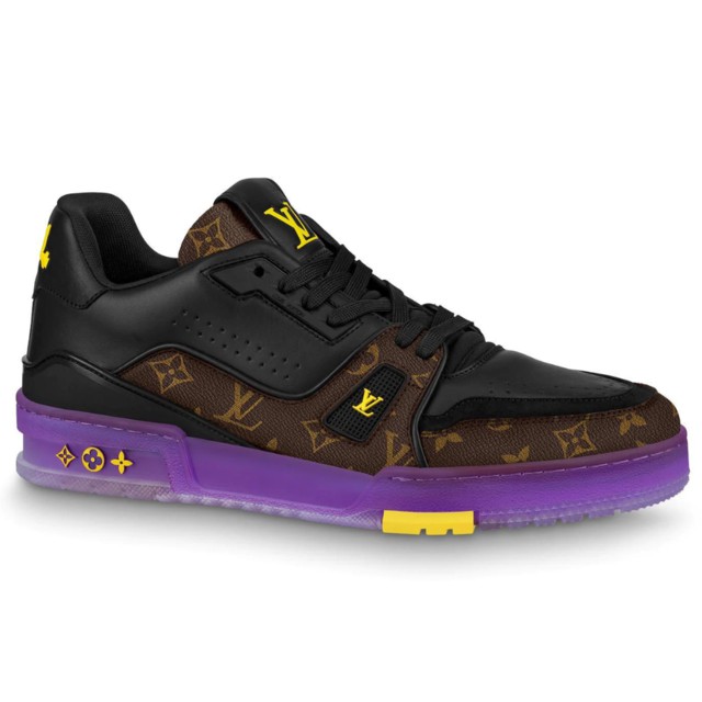 tenis louis vuitton preto roxo