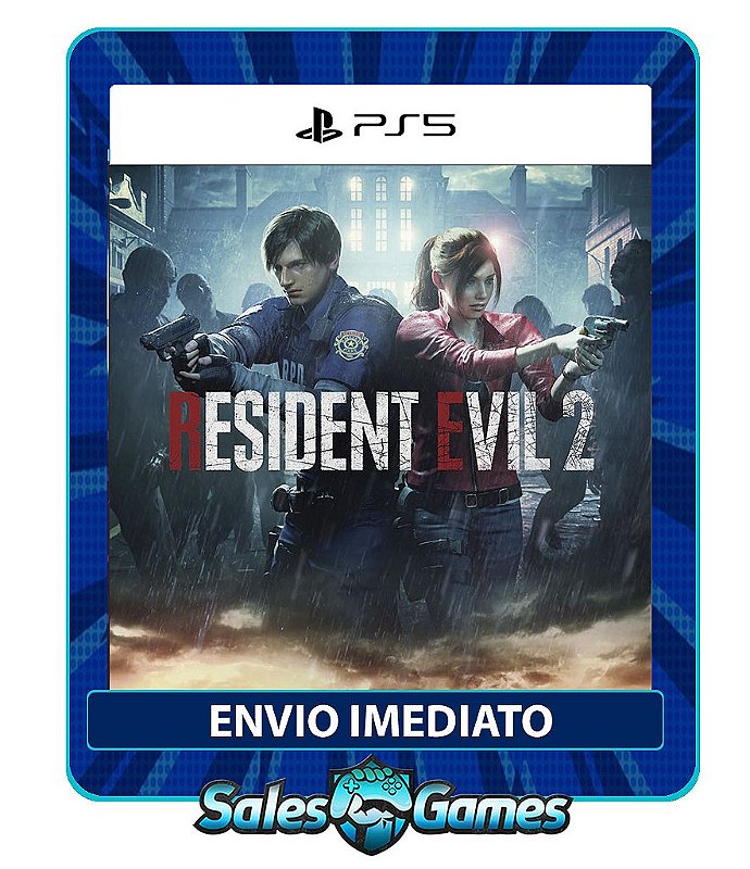 Resident Evil 2 Ps5 Edição Padrão Primária Mídia Digital Sales Games