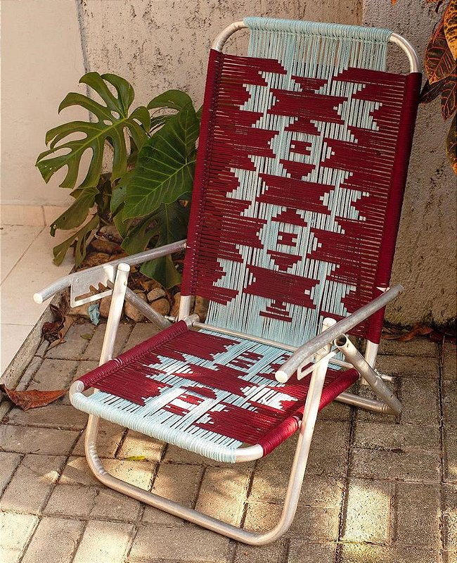 Cadeira Noflow Reclinável - Grafismo Indígena