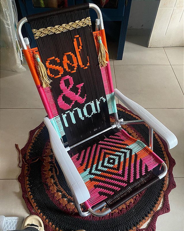 Cadeira Noflow Reclinável - sol e mar * Pingentes cobrados a parte