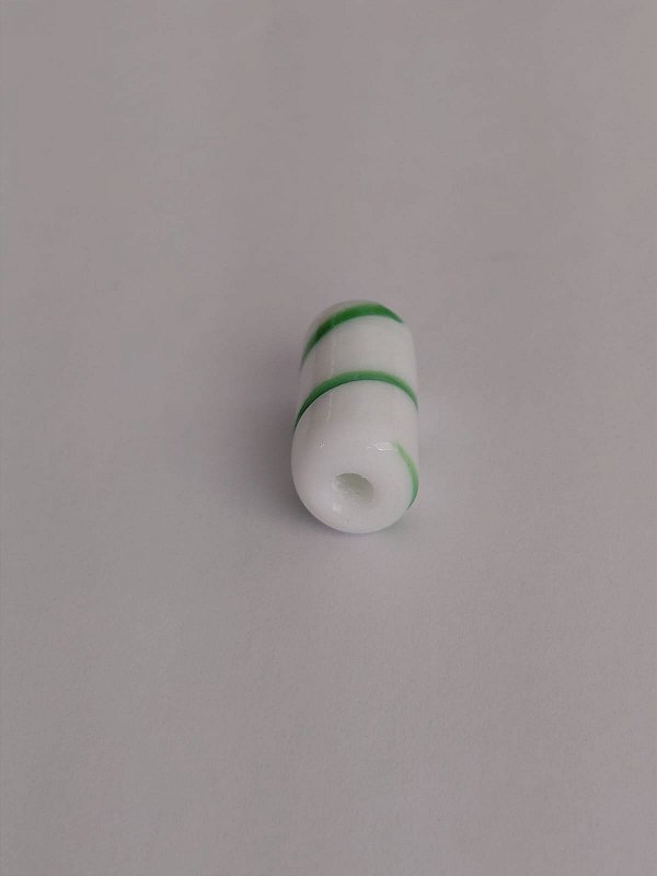 Firma De Vidro - Branca C/ Detalhes Verde