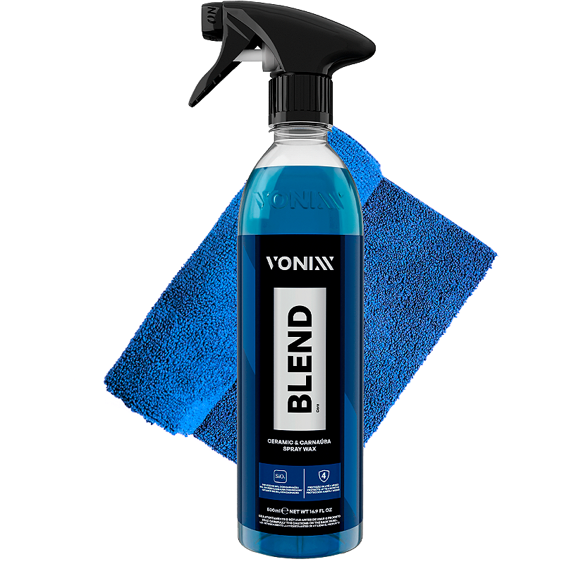 Blend Spray Wax 500ml e Toalha de Microfibra 40x40 350GSM - Vonixx