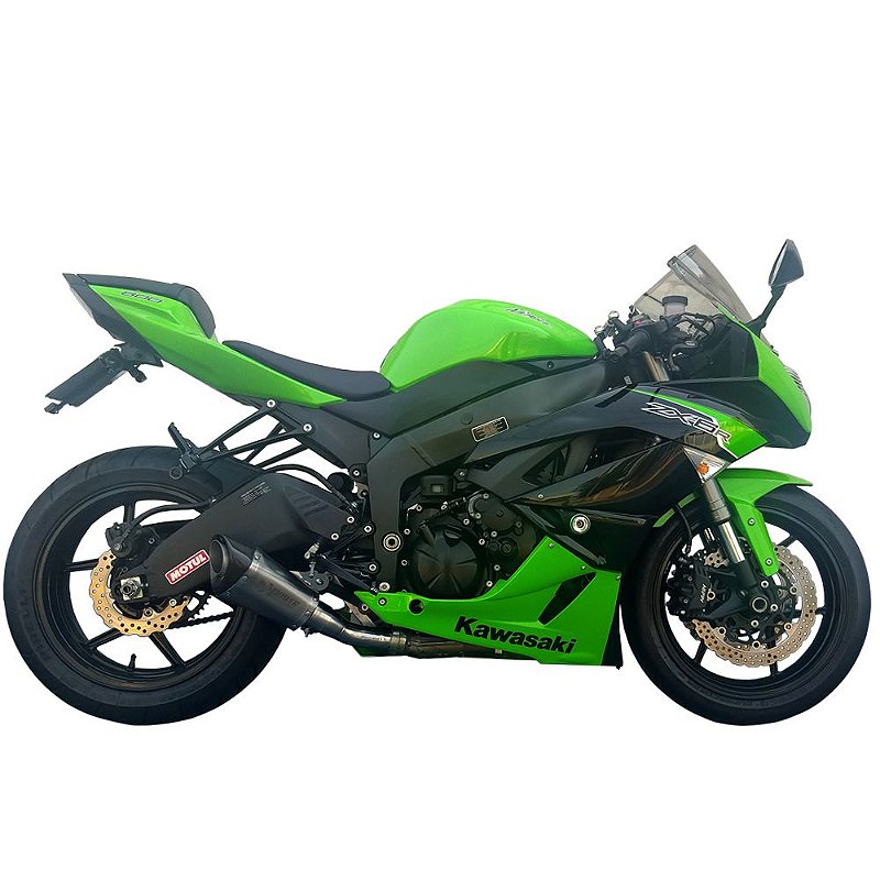 噴出　MM foil Ponteira Escapamento Esportivo link moto kawasaki zx-6r curto inox