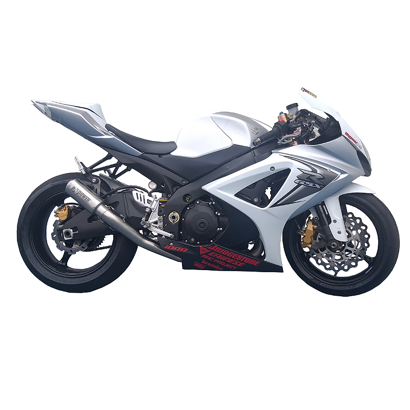 B×2 Escapamento Ponteira SC Inox Racing Link Inox Suzuki Srad 1000