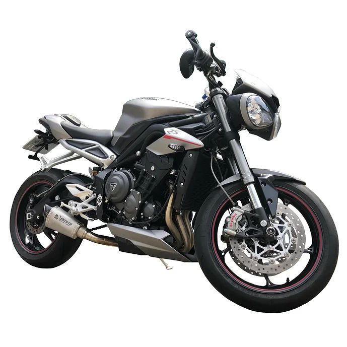 Escapamento Ponteira HexaGP Link Inox Triumph Street Triple 765