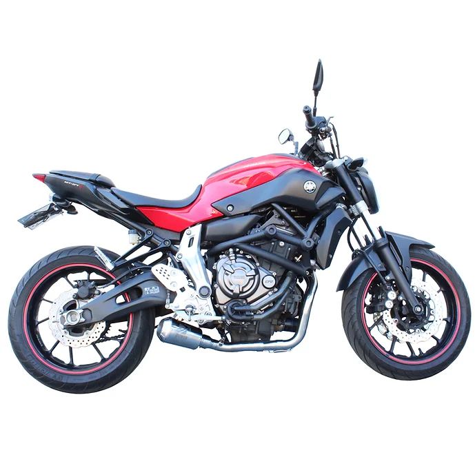 Ponteira Escapamento Esportivo completo da moto yamaha mt-07 inox