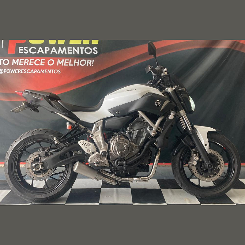 Ponteira Escapamento Esportivo completo da moto yamaha mt-07