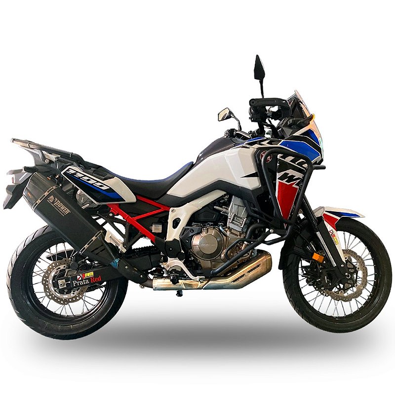 Ponteira Escapamento Esportivo completo da moto honda africa twin