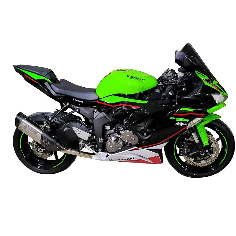 Ponteira Escapamento Esportivo completo da moto kawasaki zx-6r 636