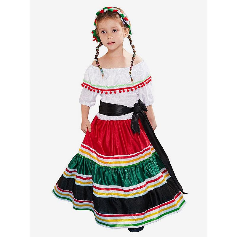 Fantasia Infantil Festa Países Feira das Nações Italiana Mexicana