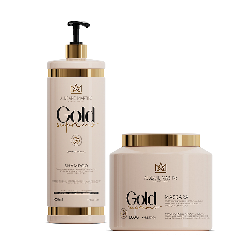 PROND PURE GOLD No.10 ボディパック 480g Kit Gold Supremo Profissional - AM Professional - Liso de Milhões