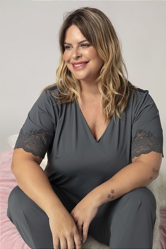 PIJAMA CAPRI PLUS SIZE BEAUTY - Voga Lingerie