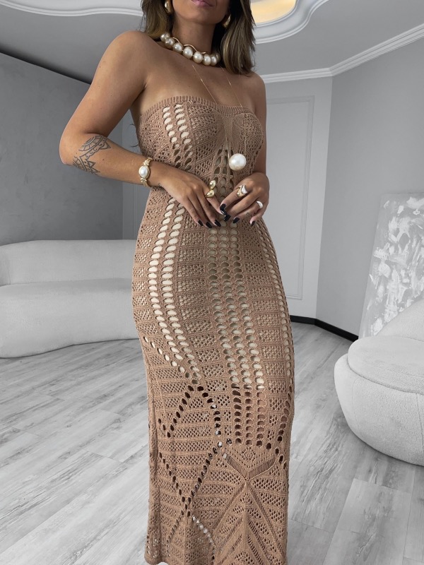 Vestido Tricot Mercado Livre Vestido De Croche Crochê Vestido