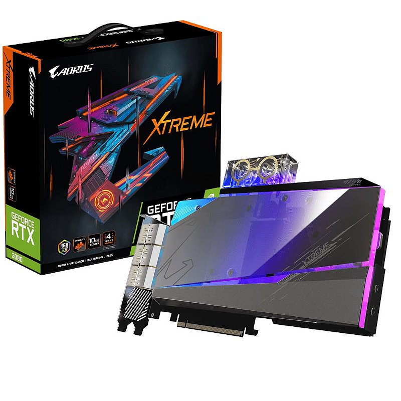 Carte Graphique Aorus RTX 3080 Waterforce Xtreme 10Go (Occasion)