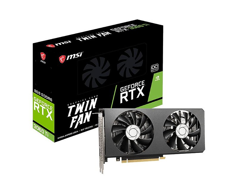 PCパーツ MSI RTX3060ti twin fan LHR Placa de Vídeo MSI GeForce RTX 3060 Ti Twin Fan OC LHR | GK Infostore