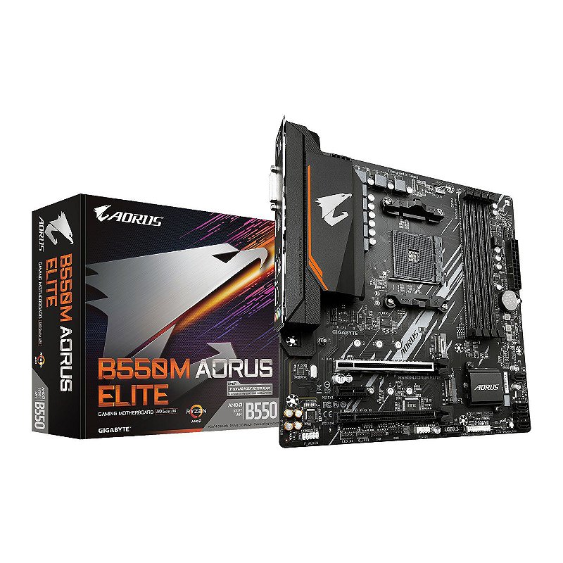Placa Mãe Gigabyte B550M Aorus Elite DDR4 AM4 MATX | GK Infostore