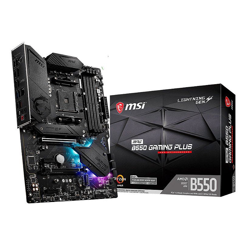 Placa Mãe MSI MPG B550 Gaming Plus DDR4 AM4 ATX - GK Infostore
