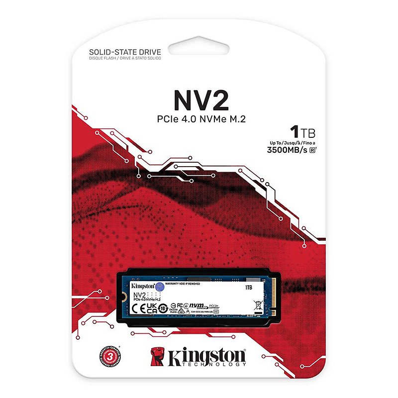 内蔵型SSD Kingston 1024GB M.2 SSD SKC3000S/1024G | Kingston SSD KC3000 M.2 (2280) 内側 1.02 TB | RS