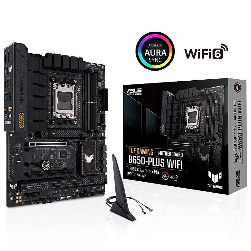 Placa Mãe ASUS TUF GAMING B650 PLUS Wi-Fi DDR5 AM5 ATX | GK Infostore